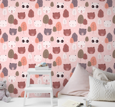 Tapete baby mit bären aus dem wald - TenStickers