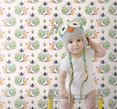 Tapete baby im zebra muster - TenStickers