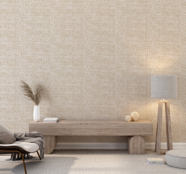 Tapete Wohnzimmer mit Textur aus detailliertem Stoff - TenStickers