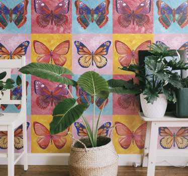 Vliestapete Schmetterling bunte Schmetterlinge - TenStickers