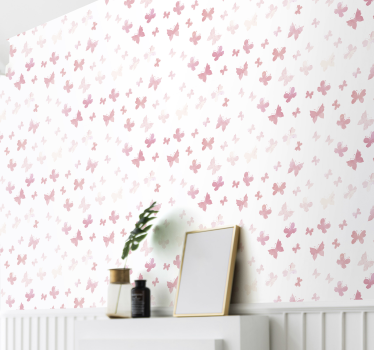 Vliestapete Schmetterling rosa Schmetterlinge - TenStickers