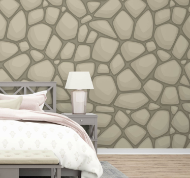 Vliestapete Steinoptik Naturstein beige - TenStickers